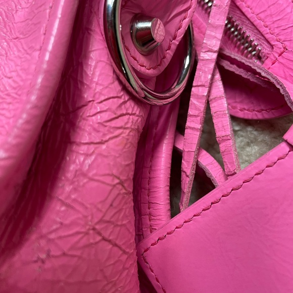 BALENCIAGA MINI CITY BUBBLEGUM PINK CROSSBODY BAG - Picture 10 of 11